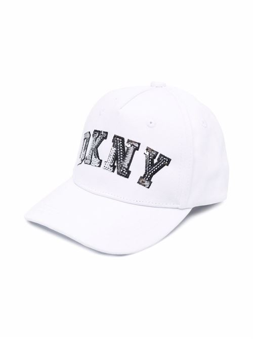 Cappellino bambina con logo con strass DKNY KIDS | D3128310B